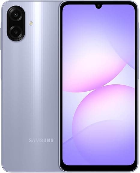 Samsung Galaxy A07 LTE (International Version) Smartphone, 128GB Storage, 4GB RAM, 6nm Processor, Large Display, 6x OS Upgrades, Light Violet on Amazon.ae - Price Tracker
