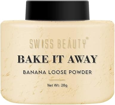 Swiss Beauty Bake It Away Makeup Loose Powder | Lightweight Setting Powder | Loose Compact Powder | Shade - Yellow, 28g on Amazon.ae - Price Tracker