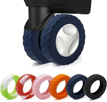 XYOFUN Luggage Compartment Wheel Protection Cover - Upgraded Anti Dust & Scratch Noise Reduction Carry On/Travel Suitcase Wheel Protector, Dark blue, Fits 2-2.4-inch luggage wheels - Amazon.ae Price Tracker