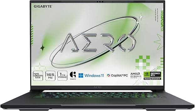 GIGABYTE AERO X16; Copilot+ PC - 165Hz 2560x1600 WQXGA - NVIDIA GeForce RTX 5070 - AMD Ryzen AI 7 350-1TB SSD with 32GB DDR5 RAM - Windows 11 Home - Lunar White - Amazon.ae Price Tracker