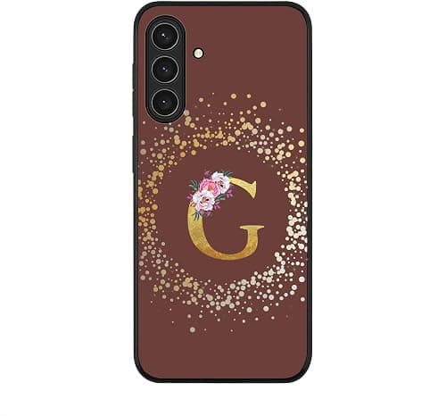 Stylizedd Case Compatible with Samsung Galaxy A17 / A17 4G / M17 Rugged cover Slim fit Camera Protection, Shockproof Thin Phone Case - Custom Monogram Floral - G (Brown) على Amazon.ae - متتبع الأسعار