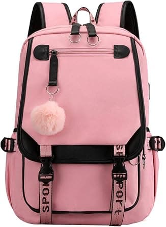 JiaYou Little Girls' School Students Book Bag Outdoor Daypack Backpack with USB Charging Port on Amazon.ae - Price Tracker