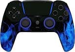 Custom Controllerzz Wireless Controller Compatible with PS5 - Multiple Designs Available (PS5 Blue Flame) - متتبع أسعار Amazon.sa