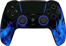 Custom Controllerzz Wireless Controller Compatible with PS5 - Multiple Designs Available (PS5 Blue Flame) - متتبع أسعار Amazon.sa