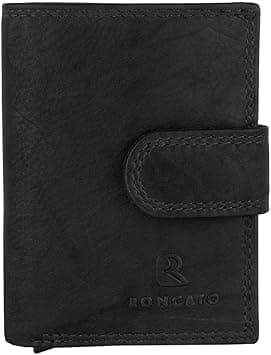 R Roncato Compact RFID Leather Wallet for Men – Italian Nappa Leather with Metal Card Holder, Cash and Coin Compartments on Amazon.ae - Price Tracker