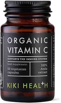 Kiki Health Organic Plant-Based Vitamin C Supplement | With Essential Nutrients For Immune Support | Promotes Skin Health & Collagen Production | 50 Vegetarian Capsules - Amazon.ae Price Tracker