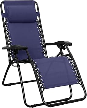 Amazon Basics Zero Gravity Chair,66 Centimeters, Blue على Amazon.ae - متتبع الأسعار