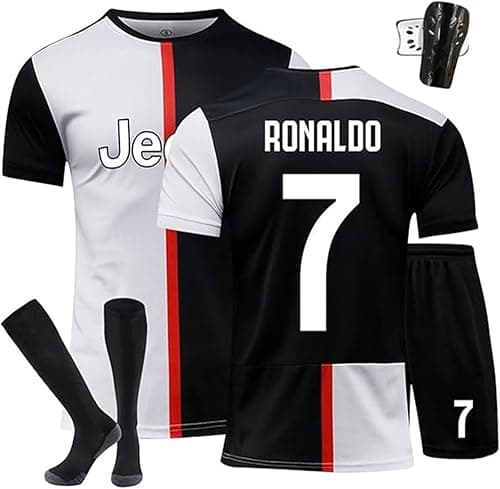Football Jersey Kit for Adult/Kid,2019-2020 Ronal'do Football Kits Boys' Football Training Shirts Shorts and Socks Sportswear Tracksuit (16-28/XS-XXL)-B on Amazon.ae - Price Tracker