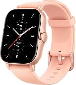 Amazfit GTS 2 Smartwatch with Alexa Built In, 1.65'' AMOLED Display, In GPS, 3GB Music Storage, 7 Day Battery Life, Bluetooth Phone Calls, 12 Sports Modes, PETAL PINK, new, MEDIUM, USB - متتبع أسعار Amazon.sa