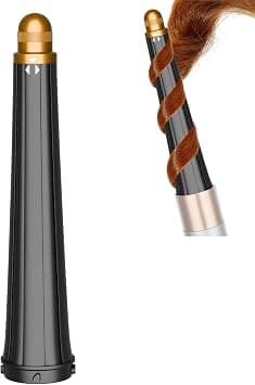 Hair Long Conical Barrel for Dyson Airwrap, 0.78-1.4Inch/ 20-36mm Conical Long Curling Barrels Compatible with Airwrap HS01/05, Self-Curling Hair Roller Curlers Attachment, Gold - Best Deal Finder
