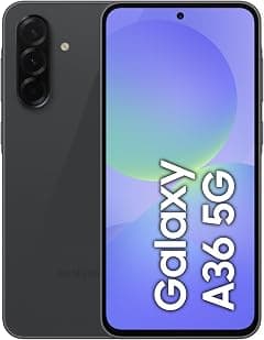 Samsung Galaxy A36 5G, Android Smartphone, 128GB Storage, 8GB RAM, Awesome Black, 6x OS Upgrades, Large Display, Octa-Core Processor (KSA Version) - متتبع أسعار Amazon.sa