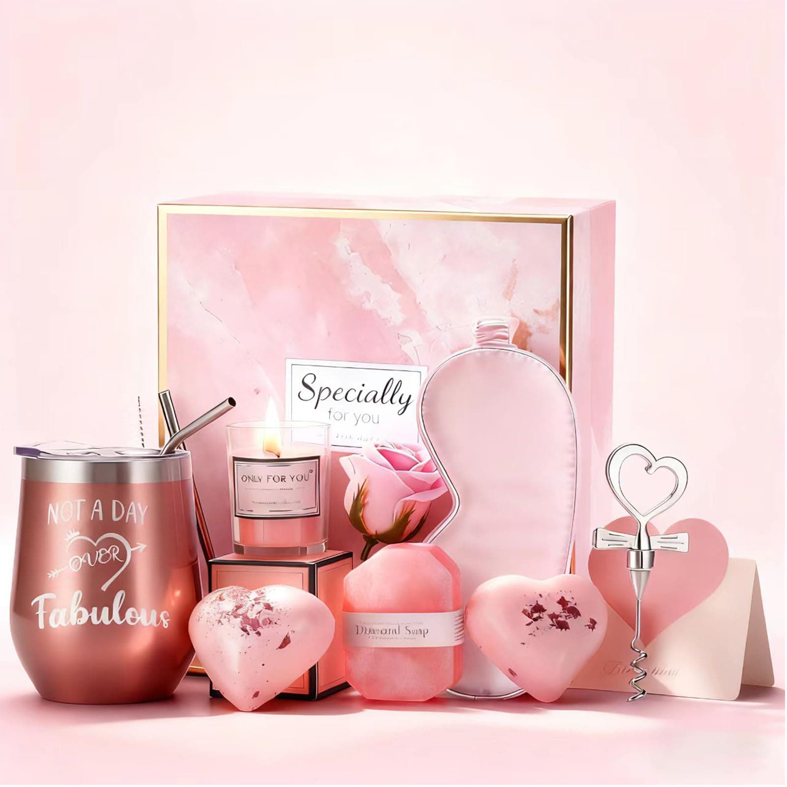 Gifts for Women, Mom, Wife, Girlfriend, Sister, Her - Ramadan Gifts Happy Birthday, Christmas, Valentine's Day, Mothers Day Gifts - Lavender Spa Gift Basket Set on Amazon.ae - Price Tracker