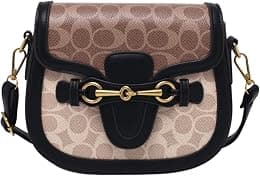 Women Small Crossbody Bags Women Golden Buckle Leather Purse Handbag Fashion Design - Best Deal Finder