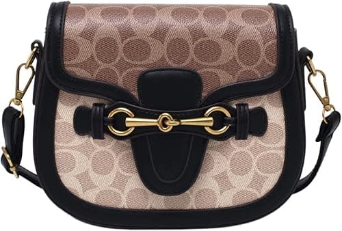 Women Small Crossbody Bags Women Golden Buckle Leather Purse Handbag Fashion Design on Amazon.ae - Price Tracker