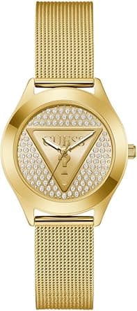 GUESS Women's Watch GT Glitz Plaque GW0835L2 Stainless Steel Gold, Bracelet on Amazon.ae - Price Tracker