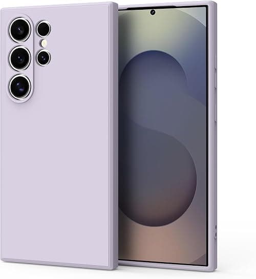 Soft Silicone Cases for Samsung Galaxy S25 Ultra 5G,[Military Grade Drop Protection] [Anti-Scratch Microfiber Lining] Shockproof Slim Cover for Samsung Galaxy S25 Ultra (Grass Purple) on Amazon.ae - Price Tracker