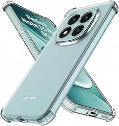 for Redmi Note 15 Pro 5G Case, 4-Corner Airbags Shockproof Protection, Slim Thin Lightweight TPU Back Cover, Anti-Yellowing Precise Cutouts Scratch-Resistant Shell - Clear - Amazon.ae Price Tracker