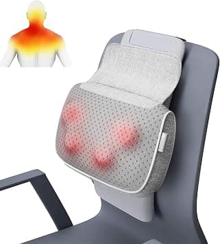 Shiatsu Massager Back and Neck Massage, Pillow Heat Deep Tissue Kneading Massages for Lower and Upper Back, Shoulders, Calf Massager for Chair Office Home on Amazon.ae - Price Tracker