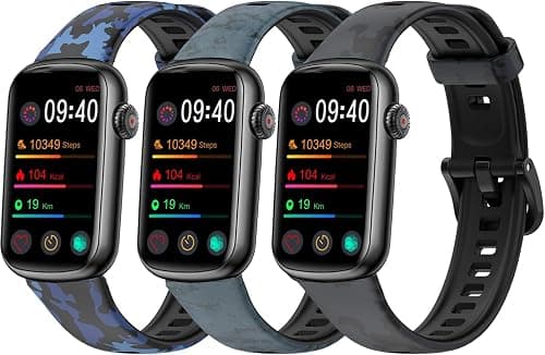 Camouflage Wrist Strap Compatible for Fitvii Slim Fitness Tracker Watch Band for Fitvii HM08 Slim Fitness Tracker Sport Strap Quick Release Replacement Wristband على Amazon.ae - متتبع الأسعار