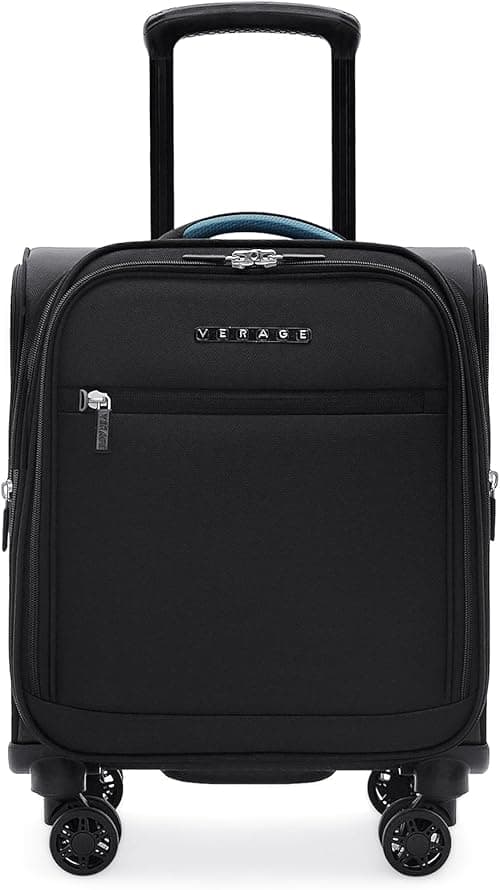 Verage Underseat Carry On Luggage with Wheels, Softside Small Suitcase Wheeled Rolling Travel Laptop Bag for Men Women on Amazon.ae - Price Tracker