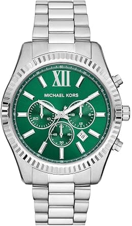 Michael Kors Lexington Watch für Herren, 44mm Quarz-Chronographenwerk mit Edelstahlarmband - Best Deal Finder