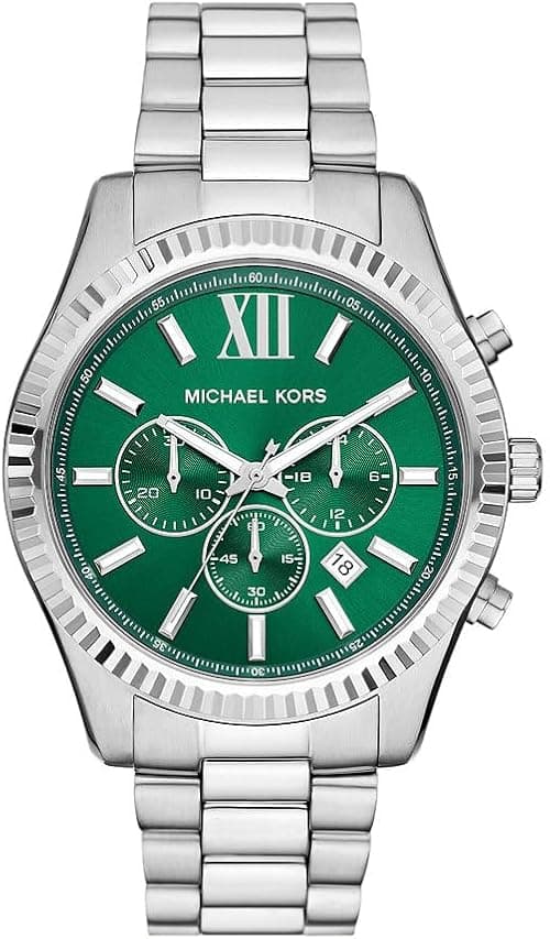 Michael Kors Lexington Watch für Herren, 44mm Quarz-Chronographenwerk mit Edelstahlarmband on Amazon.ae - Price Tracker
