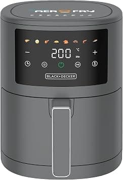 BLACK+DECKER 8 in 1 Digital Air Fryer | 3.5L Capacity with Rapid Air Convection Technology | 1500W Power with Colored LED Display | Auto OFF Function with 3 Beep Shake Reminder | AF3550-B5 - متتبع أسعار Amazon.sa