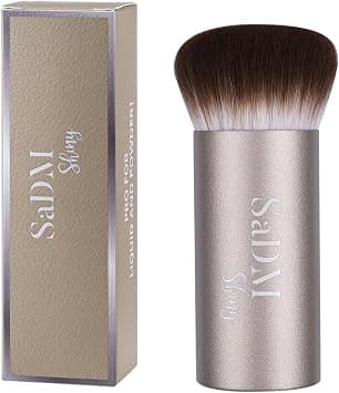 Kabuki Makeup Brush - Blender Brush for Powder, Cream, Liquid Foundation, Sunscreen, Blush Blending & Bronzer - Professional Make Up Brush - Full Face Makeup Brush - Vegan & Cruelty Free - Best Deal Finder