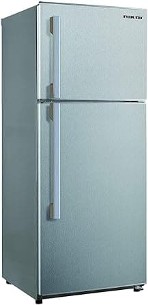 Nikai 600L Gross/410L Net, Double Door Refrigerator, Adjustable Toughened Glass Shelves, Defrosting, Energy Saving R600A Gas, CFC Free, Silent Operation, For Home, Office & Hotels- NRF601FSS9 Silver - Amazon.ae Price Tracker