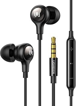 UGREEN In-ear Headphone 3.5mm Wired Earphone with Microphone Headset Stereo Sound Noise Isolating Earphones Compatible with MacBook Pro 2021,iPhone,iPod,iPad,Mac Studio,PS4/ PS5,MP3/4,Android Phone على Amazon.ae - متتبع الأسعار