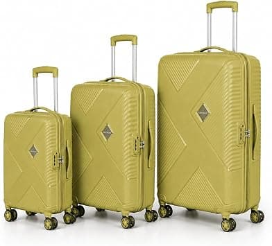 Kamiliant by American Tourister Endevour DW 3pc Set (55 + 68 + 79 cm), 4 Spinner Wheels, Hard Top, Polypropylene, Cress Green|TSA Lock|Internal Divider Pad|Cross Ribbons - 3 Years Global Warranty على Amazon.ae - متتبع الأسعار