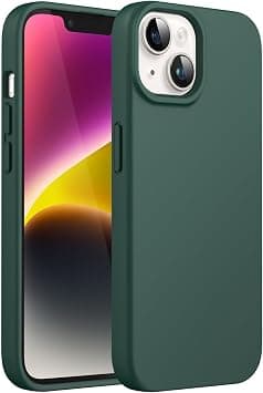 JETech Silicone Case for iPhone 14 6.1-Inch, Silky-Soft Touch Full-Body Protective Phone Case, Shockproof Cover with Microfiber Lining (Midnight Green) on Amazon.ae - Price Tracker