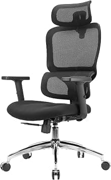 SIHOO M56C Ergonomic Office Chair, Big and Tall Desk Chair with Lumbar Support, Adjustable Headrest, Tilt Function, Swivel Computer Chair, Black على Amazon.ae - متتبع الأسعار