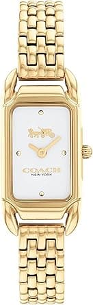 Coach Women's Silver White Dial Ionic Plated Thin Gold 1 Steel Watch - 14504036 - Amazon.ae Price Tracker