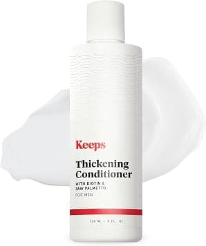 Keeps Hair Loss Conditioner For Men - Mens Conditioner for Fuller, Thicker Looking Hair - Thinning & Hair Growth Product - DHT Blocker - Infused with Biotin, Caffeine & Saw Palmetto - 8 oz على Amazon.ae - متتبع الأسعار