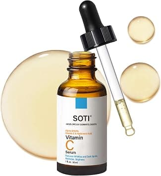 Vitamin C Serum for Face 20% Anti-aging | Reduces Wrinkles, Dark Spots & Acne, Brightens Skin Tone and Restores Radiance | 1 fl. oz. 30ml على Amazon.ae - متتبع الأسعار