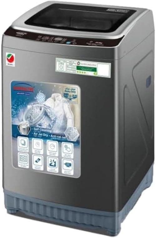 Generaltec 22KG Heavy Duty Automatic Top Load Washing Machine – Self Cleaning, Air Jet Dry, Copper Motor, Metal Body, Digital Display, Tempered Glass Lid | 560 RPM | GWA22K | 1 Year Warranty على Amazon.ae - متتبع الأسعار