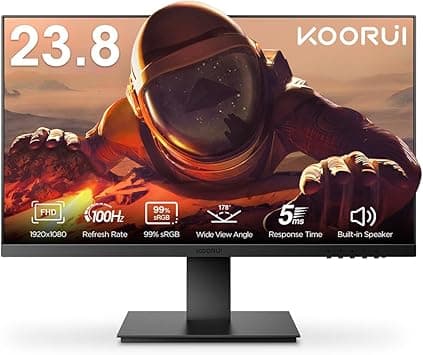 KOORUI 24-Inch IPS Business Monitor Full HD1920 x 1080, 100Hz Refresh Rate, 5ms Response Time, sRGB 99% Color Gamut, 16.7m Maximum Color, Built-in Speaker, Tilt Adjustable, HDMI & VGA, Freesync - P02 on Amazon.ae - Price Tracker