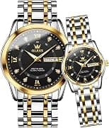 OLEVS Couple Watch Valentines Couple Matching Watches His and Her Couple Set Wrist Watch Men and Women Lovers Wedding Romantic Gifts Set of 2 - Best Deal Finder