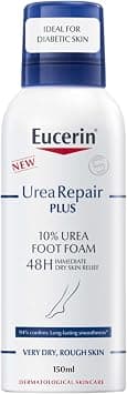 Eucerin UreaRepair Plus 10% Urea Foot Foam with Ceramide, Smoothes Callouses and Thickened Heels, Feet Care for Very Dry Skin, Suitable for Mature & Diabetic Skin, 150ml on Amazon.ae - Price Tracker