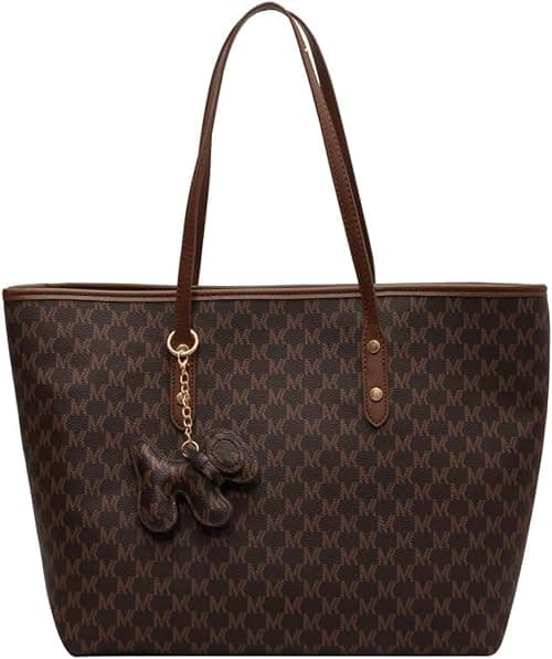Lady Laptop Bag 16 Inch Laptop Tote Leather Computer Office Bag, Shoulder Cross-body Premium Texture Large Capacity Tote Shoulder Bag (brown) على Amazon.ae - متتبع الأسعار