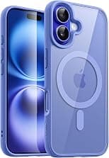 JETech Magnetic Case for iPhone 16 Plus 6.7-Inch Compatible with MagSafe, Shockproof Phone Bumper Cover, Solid Color Matte TPU Frame, Anti-Scratch Clear Back (Ultramarine) - Best Deal Finder