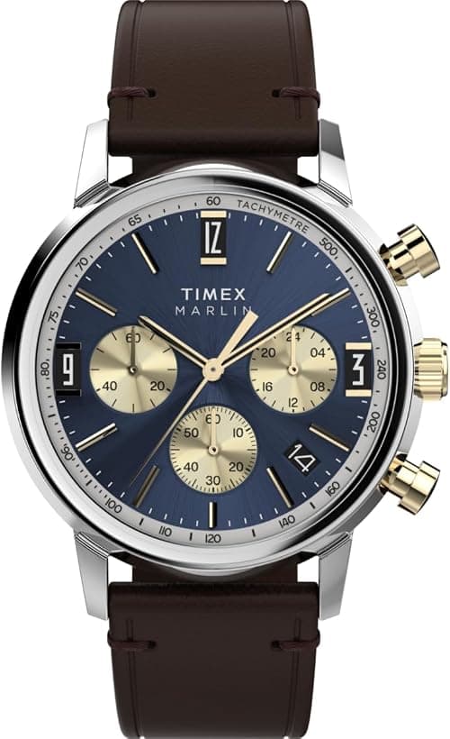 Timex Men's Chronograph Quartz Watch with Leather Strap TW2W60400 على Amazon.ae - متتبع الأسعار