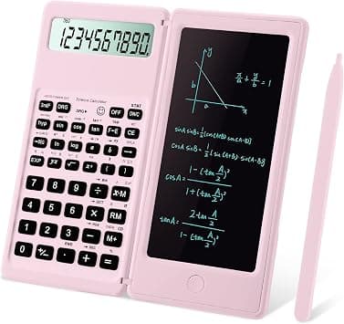 IPepul Scientific Calculators for Students, 10-Digit Large Screen, Math Calculator with Notepad, Classroom Must Haves for Middle High School Supplies & College （Pink - Best Deal Finder