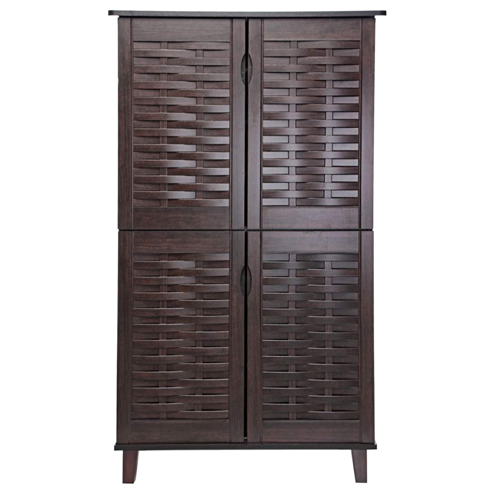 Wooden Shoe Cabinet, Dark Brown on Amazon.ae - Price Tracker