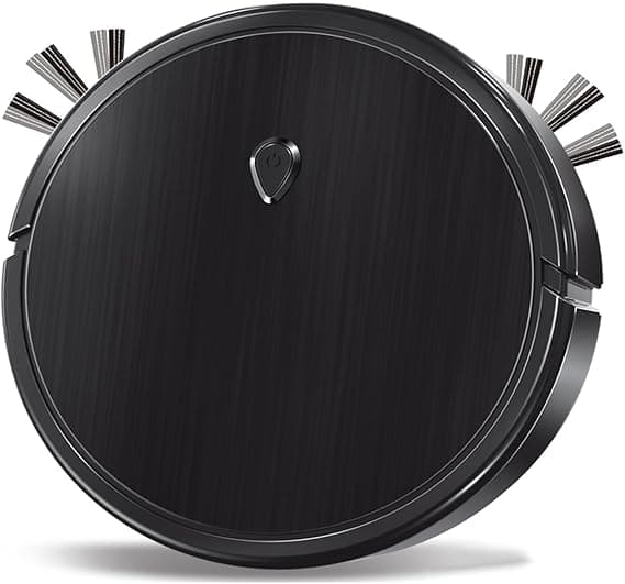 Smart Robot Vacuum Cleaner and Mop, Quiet Low-Noise Automatic Floor Cleaner with Tangle-Free Suction, Advanced Obstacle Detection, Ideal for Pet Hair, Hard Floors, Carpet, Auto Recharge, Black on Amazon.ae - Price Tracker