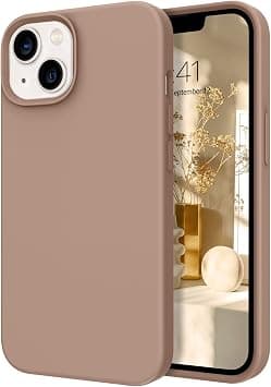 DOMAVER iPhone 13 Case, Phone Case for iPhone 13 Liquid Silicone Soft Gel Rubber Microfiber Lining Cushion Texture Cover Shockproof Protective- Brown - Amazon.ae Price Tracker