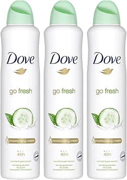 Dove Go Fresh Cucumber, Anti Perspirant Deodorant Aerosol Spray For Women, Long Lasting Anti Sweat And Body Odour Protection For A Clean And Fresh Fragrance 250 ml (Pack of 3) on Amazon.ae - Price Tracker