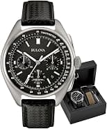Bulova Herren Armbanduhr Lederband Moon - Best Deal Finder
