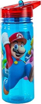 Stor Super Mario 580ml Water Bottle for Kids, School Drinks Bottle Made of Durable Tritan BPA Free - Best Deal Finder